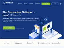 Tablet Screenshot of convertize.com